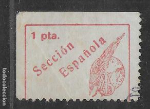 Selos: VIÑETA,- 1 PTA. S.R.I.- VARIEDAD DE COLOR,. VER FOTO